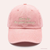 noola Good Energy Cap in Blush mit Stickerei „Here for the good energy“